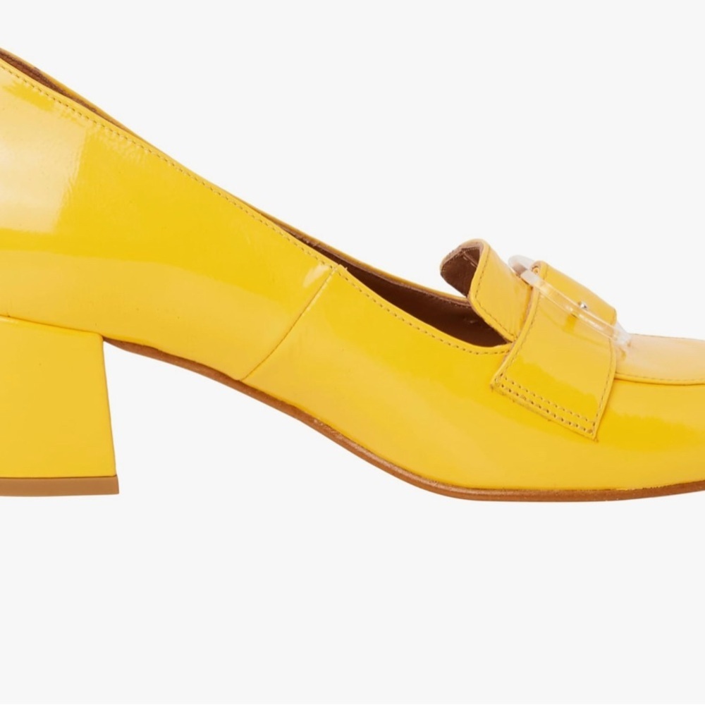 NIB Fly London Yellow Women's Loafers Size 38 - Picture 2 of 6
